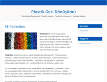 Tablet Screenshot of plastikgeridonusum.com